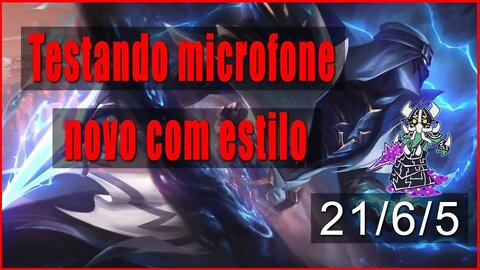 Testando microfone NOVO - KASSADIN GAMEPLAY.