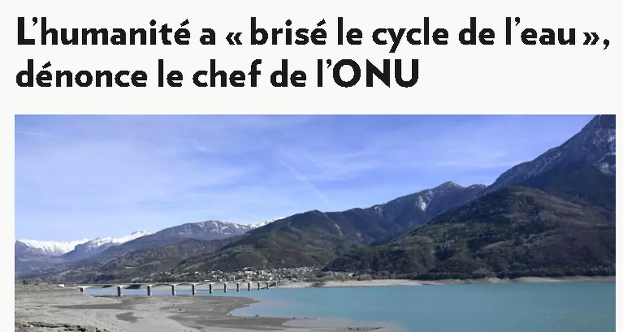 L'ONU alerte le monde. L'eau manque et la sécheresse se propage de manière alarmante !