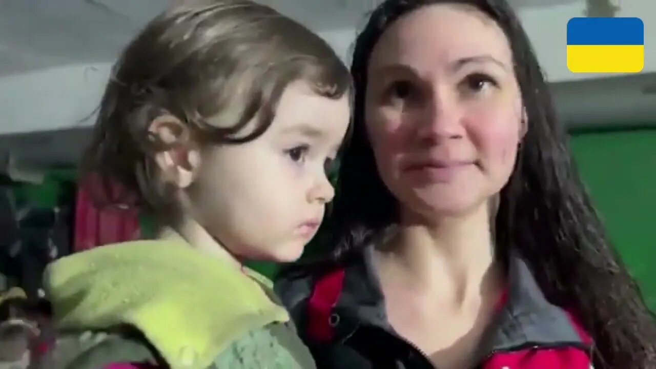 Civilian footage from inside a bunker at the Azovstal plant!