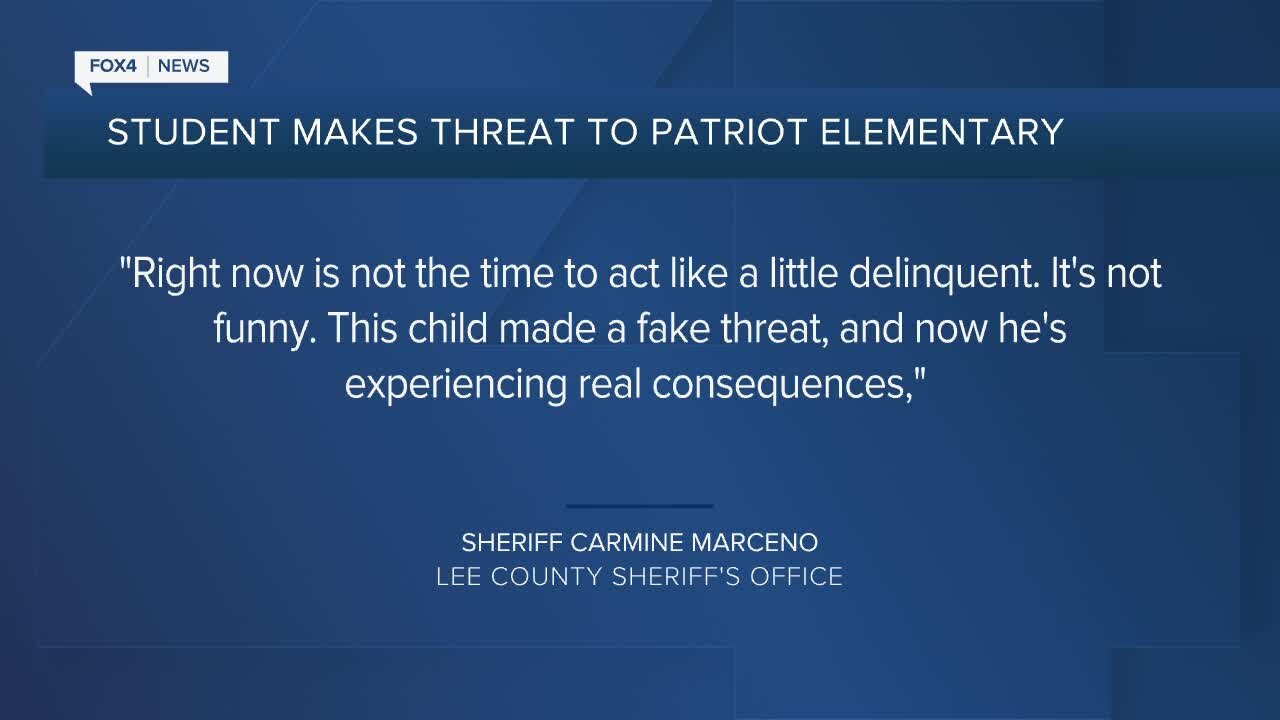 Deputies arrest 5th grade student for threatening his elementary school