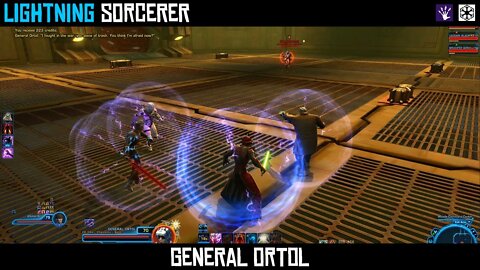 SWTOR 6.0 Lightning Sorcerer PVE Gameplay. Cademimu Flashpoint - Boss Fight: General Ortol