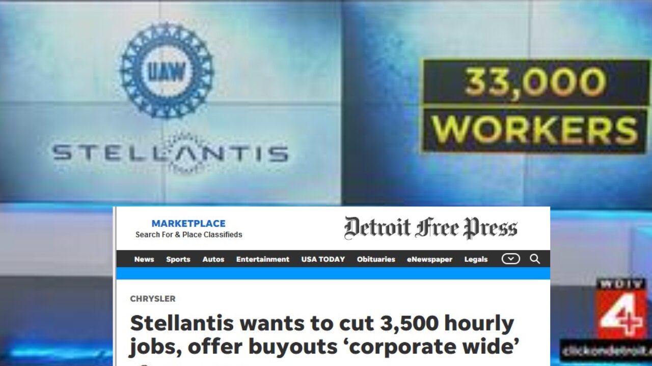 Stellantis offering buyouts to 33K workers in Michigan - 60% of US Work force