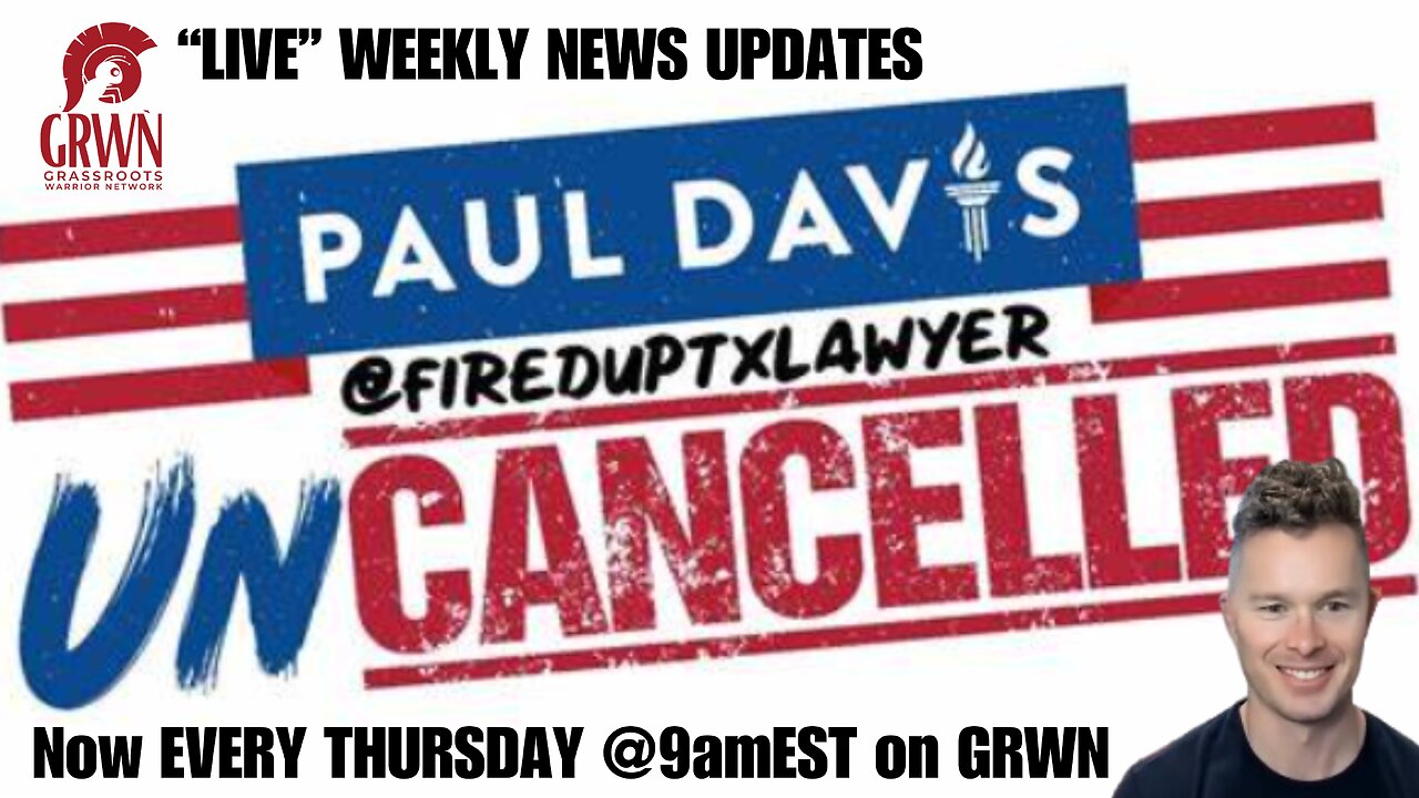 Paul Davis "LIVE" Thursdays @9amEST - weekly updates