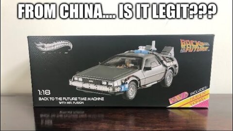 I Ordered A 1:18 Hotwheels Elite Back To The Future Delorean from Ali Express (China). Fake??