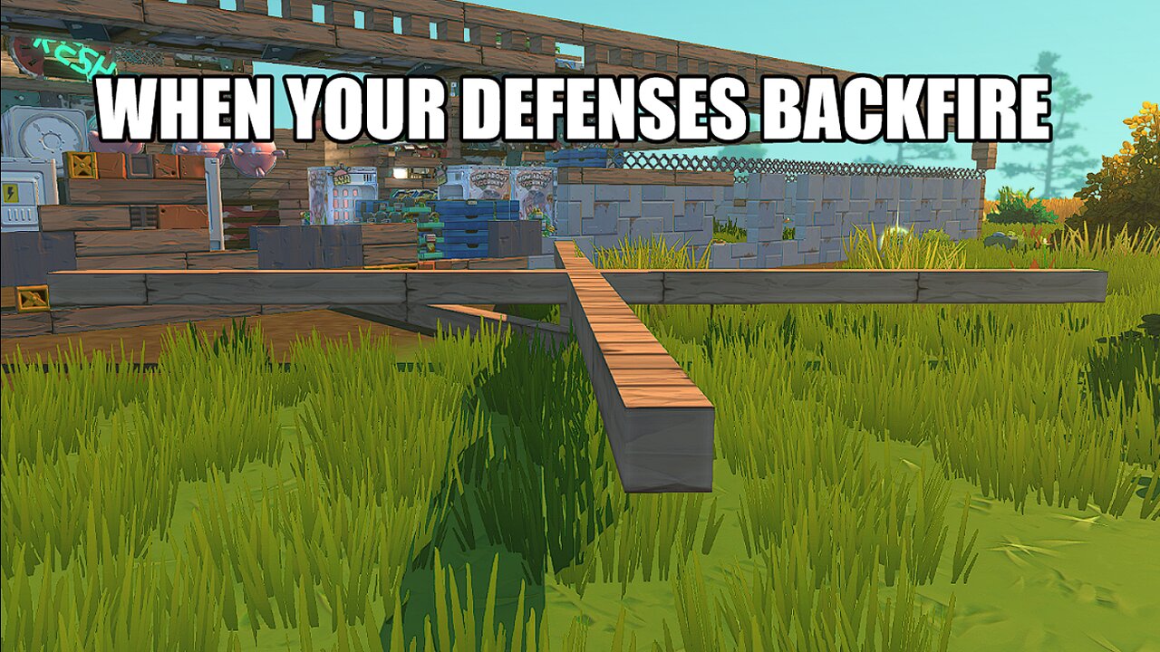 Scrap Mechanic When your traps backfire.