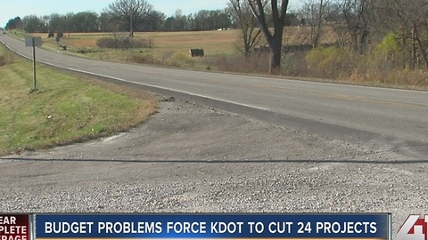 KDOT postpones 24 road projects