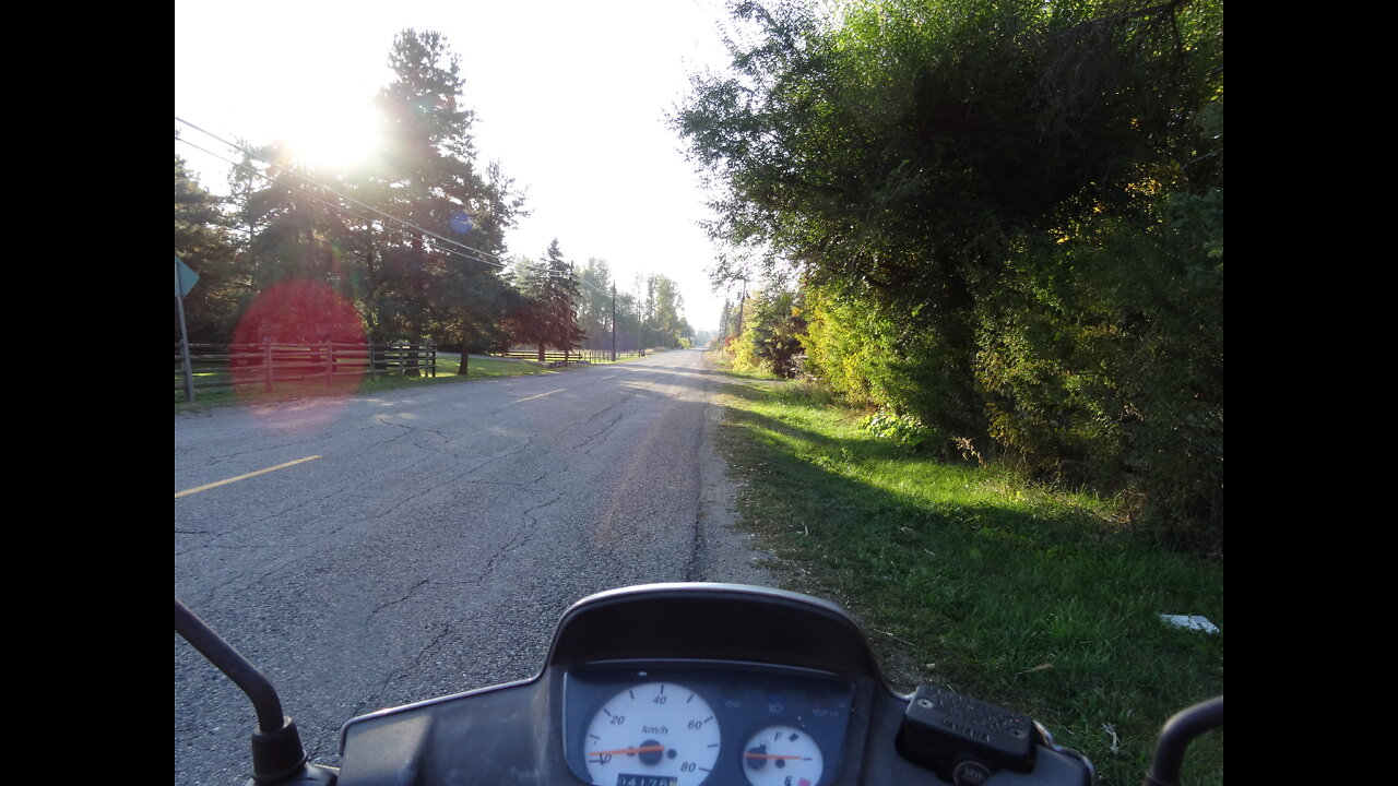 Trip to Lumby on moped