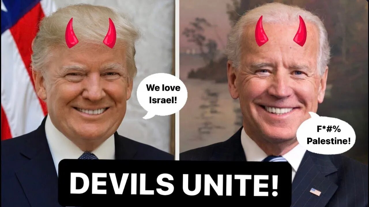 ISLAMOPHOBES UNITE: DONALD TRUMP & JOE BIDEN TEAM UP AGAINST PALESTINE?@DonaldJTrumpforPresident