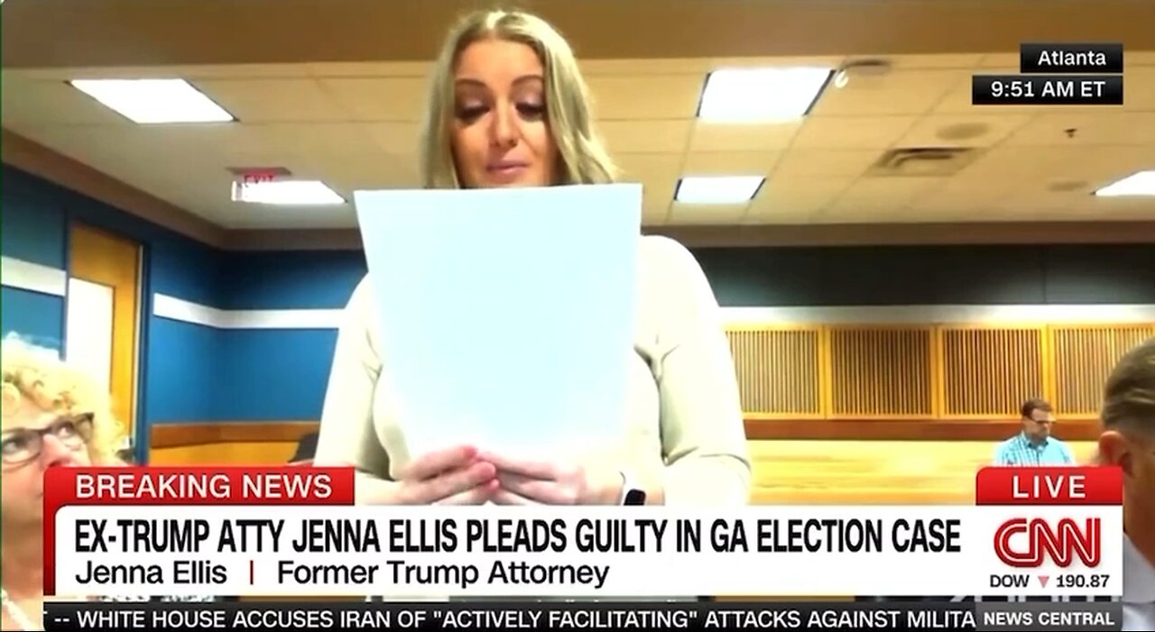 Jenna Ellis takes plea deal and throws Trump under the bus