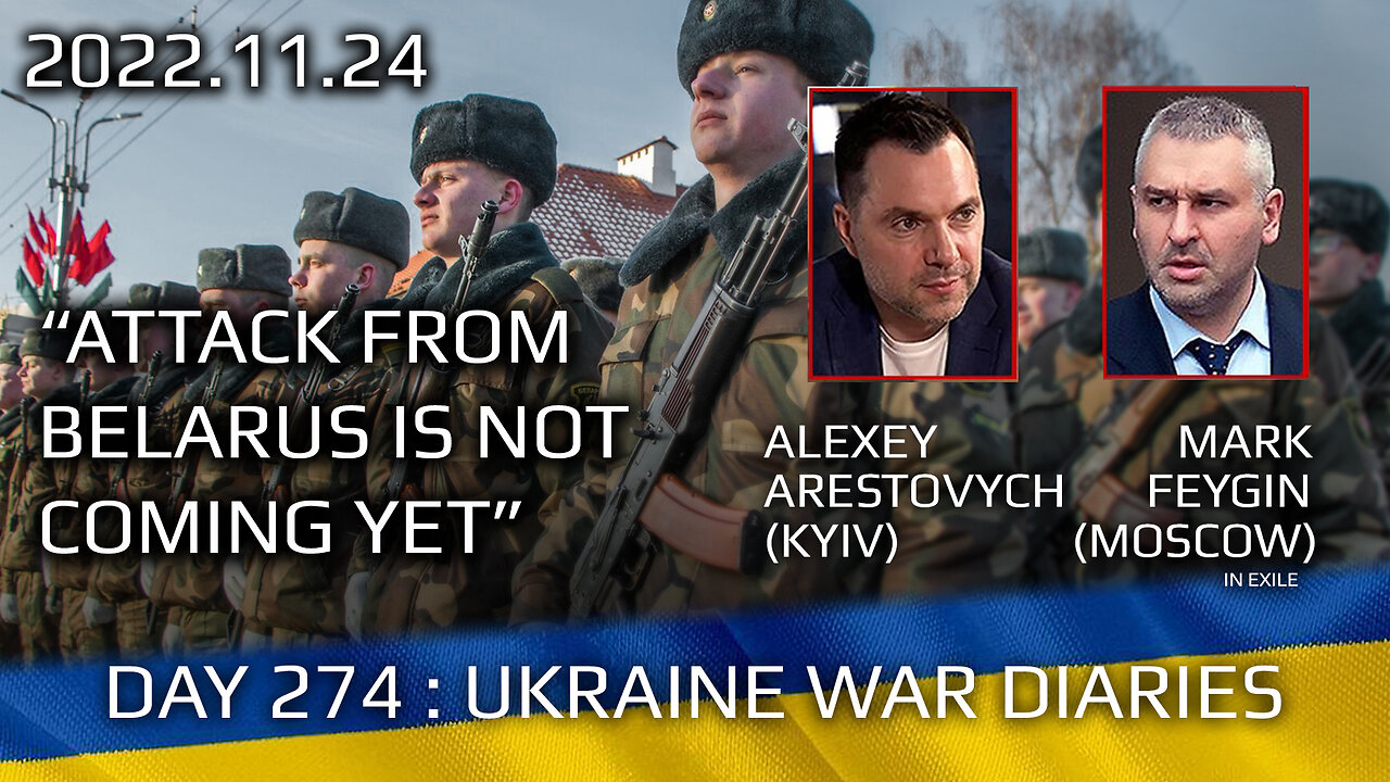 War Day 274: war diaries w/Advisor to Ukraine President, Intel Officer @Alexey Arestovych & #Feygin