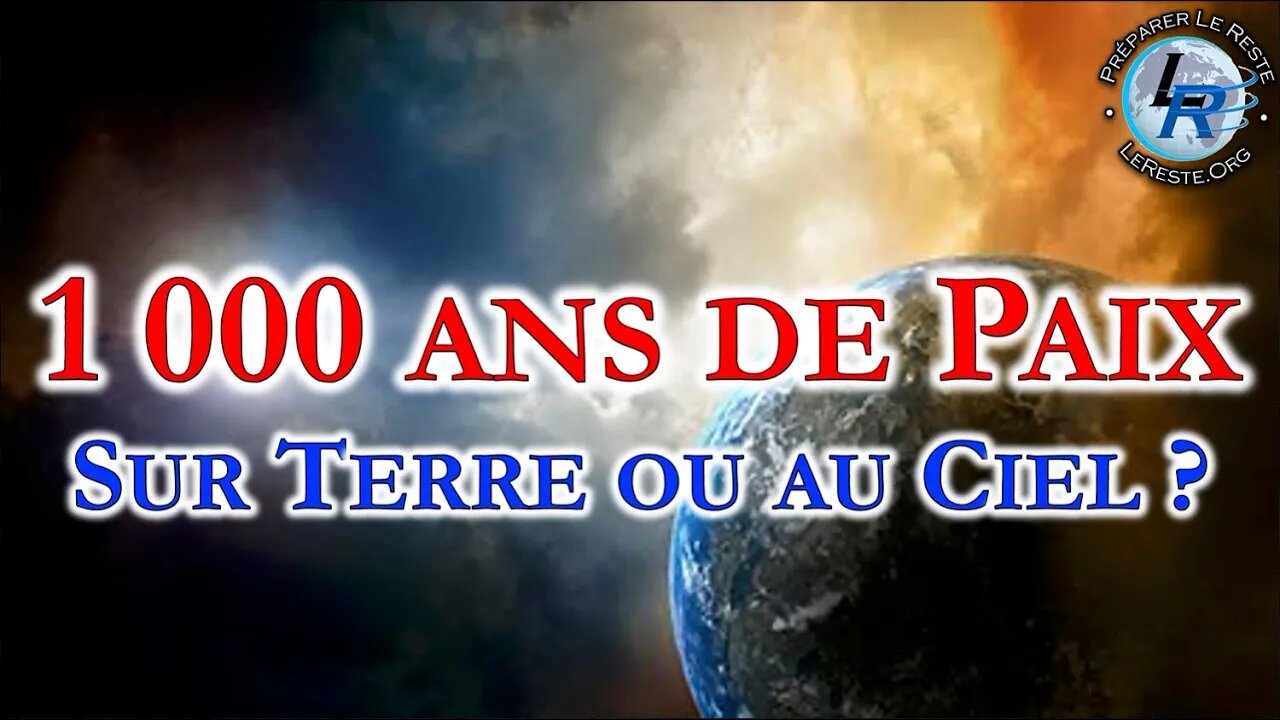 Séminaire Mars 2022 - #4 1000 ans de Paix sur Terre ou au Ciel ?