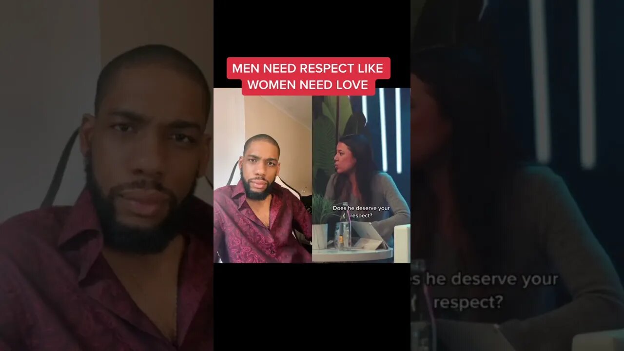 Men Need Respect in Relationships Like Women Need Love
