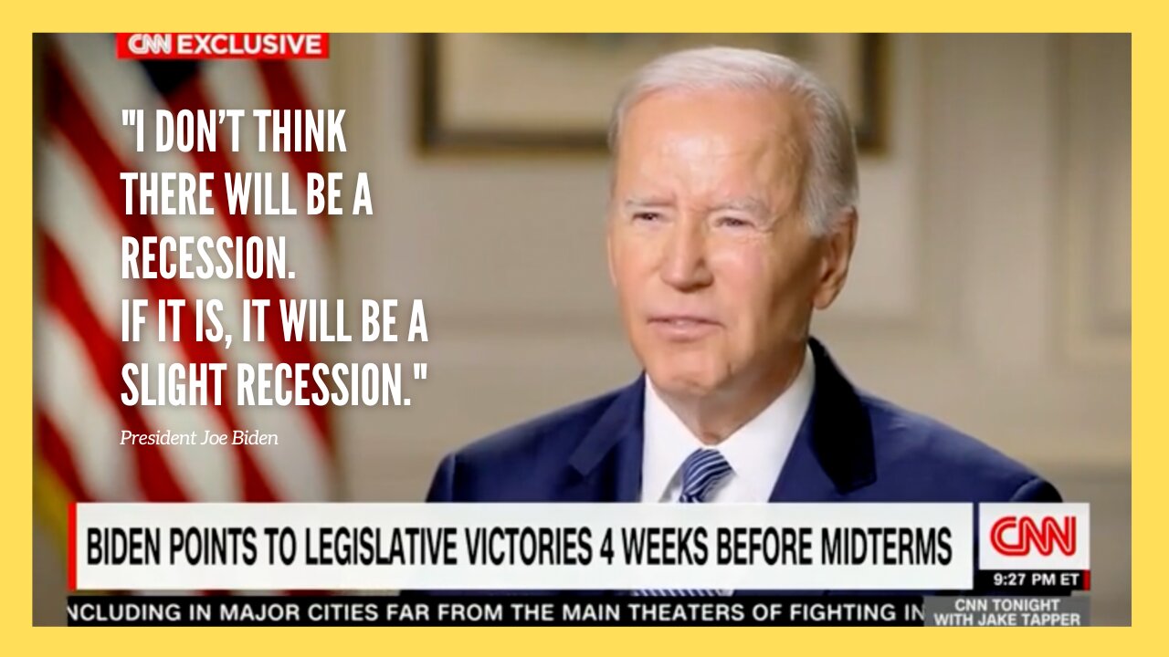 Biden: Recession Hadn’t Happened Yet, I Don’t Think There Will Be a Recession