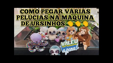 COMO GANHAR NAS MÁQUINAS DE PEGAR PELÚCIAS! PEGUEI VÁRIAS PELÚCIAS E 1 RATO 🐭 ELETRÔNICO👏👏👏