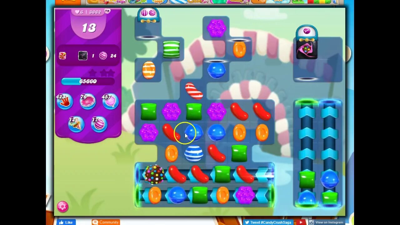 Candy Crush Level 3662 Talkthrough, 25 Moves 0 Boosters