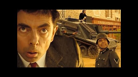 "Mr. Bean's Hilarious Battle Adventure!"