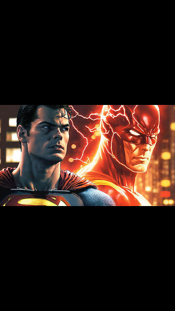 O Flash salvando o Superman e provando que é o mais rápido #EstouParticipando