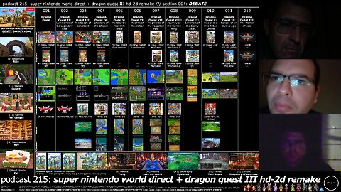 +14 001/004 007/013 006/007 podcast 215: super nintendo world direct + dragon quest III hd-2d remake