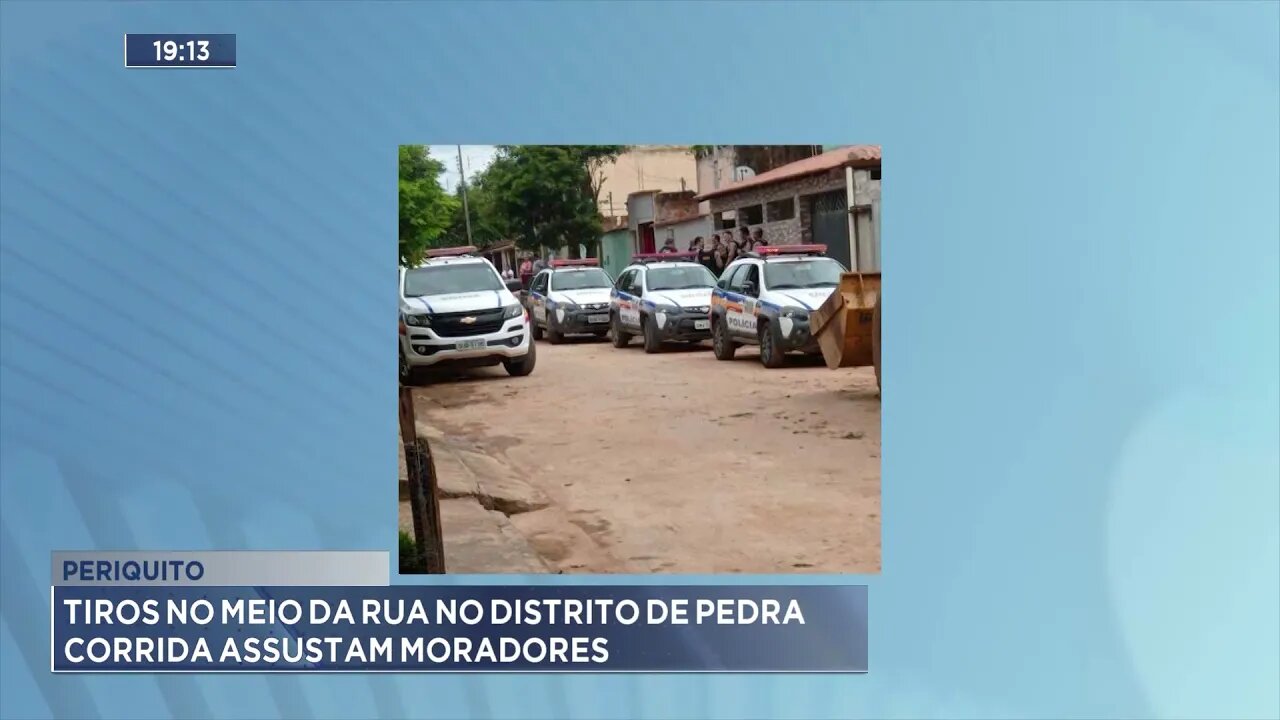 Periquito: Tiros no meio da rua no distrito de pedra corrida assustam moradores
