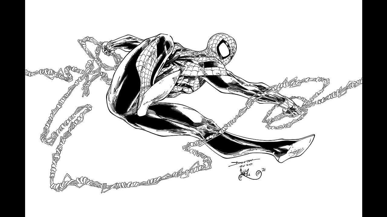 Inking Scarlet Spider #1