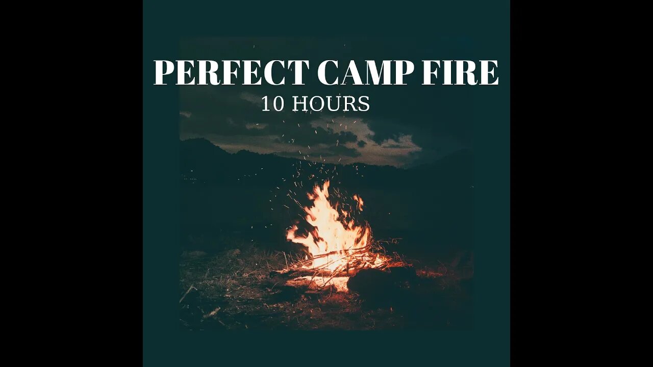 Camp Fire near the Water - Perfect Quality Crackling Sounds - 10 hours HD 120 fps