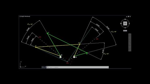 Relative pole method with 3 given angles (AutoCAD)