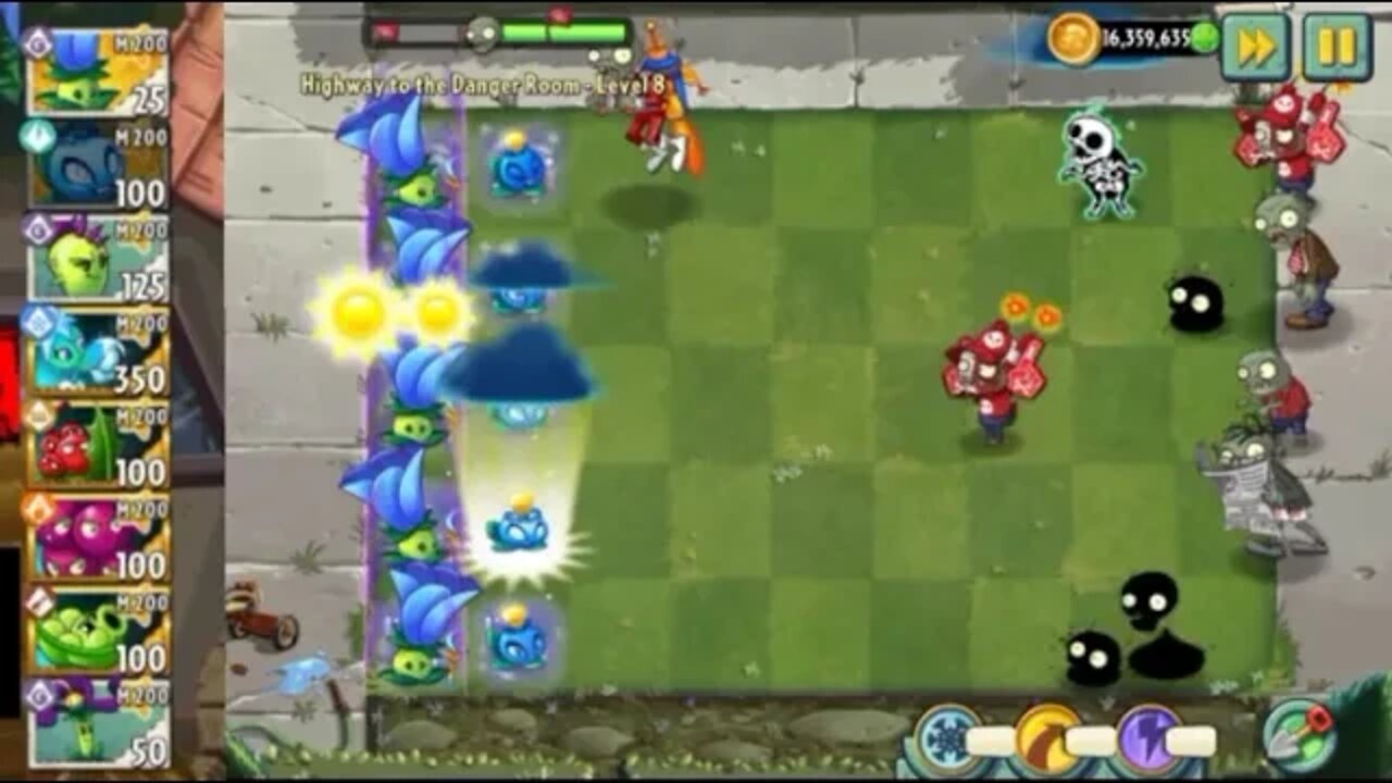 Plants vs Zombies 2 electric blueberry _ highway to the danger room