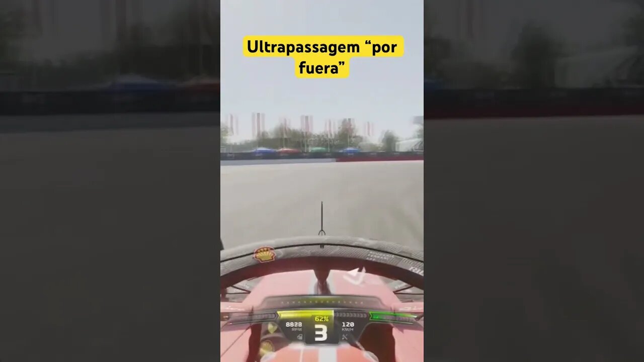 ULTRAPASSAGEM POR FUERA! #shorts #f123game #automobilismovirtual #f1game