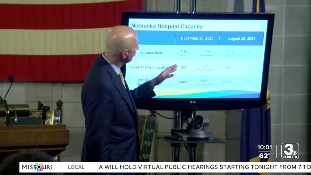 Nebraska reinstating COVID-19 hospitalization dashboard