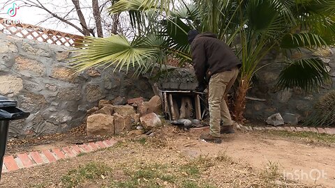 Landscaping Challenge: Removing a Fountain with Mando's Lawn Care! 🌿💧 Part 1