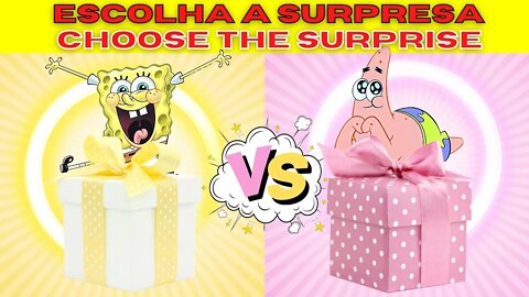 ELIGE TU REGALO 🎁🎁ESCOLHA O SEU PRESENTE 🎁🎁 CHOOSE YOUR GIFT 🎁🎁🧽BOB ESPONJA VS PATRICK | SPONGEBOB⭐