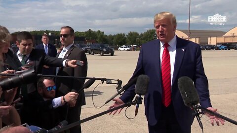 👀 President Trump Delivers Remarks Upon Arrival