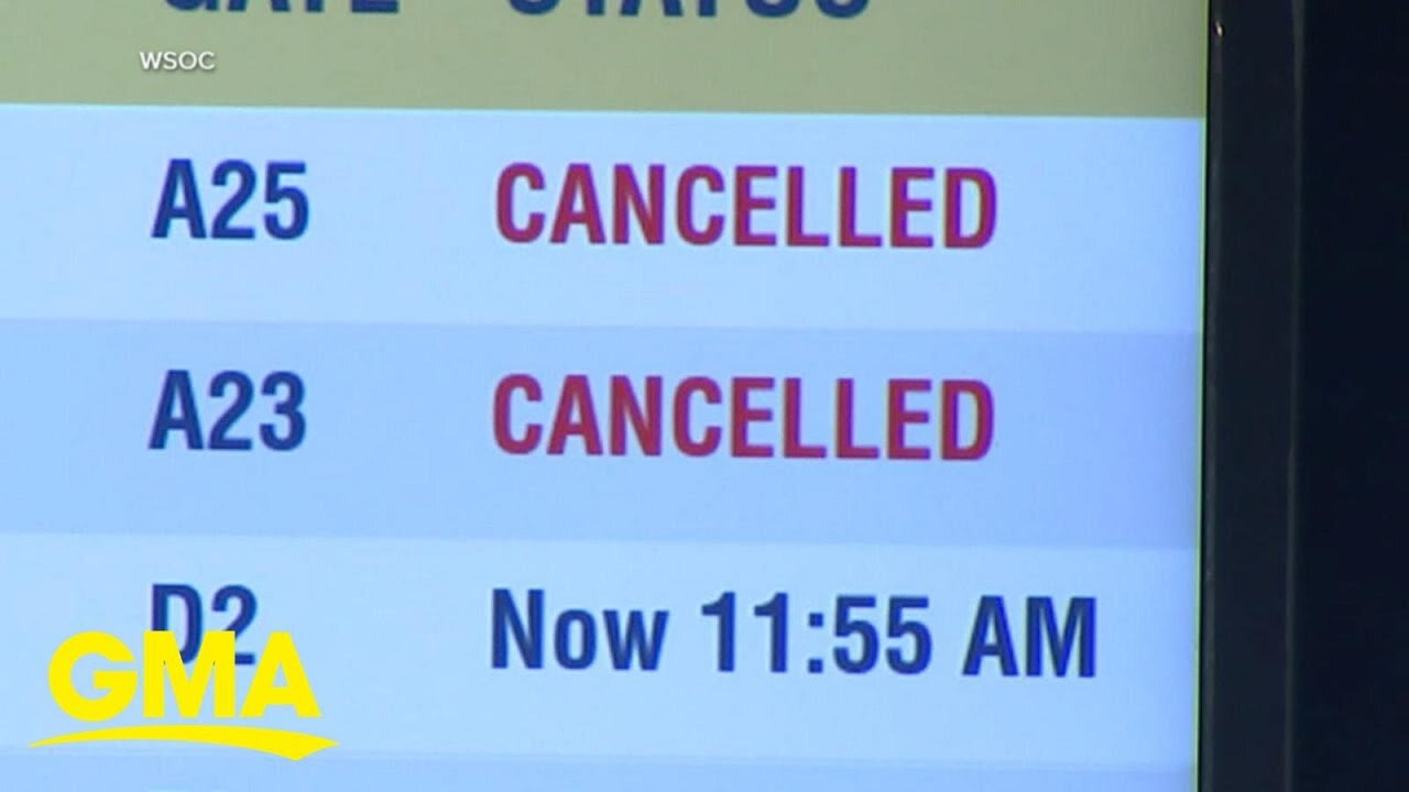 Thousands of flights canceled due to bad weather, FAA staff shortages