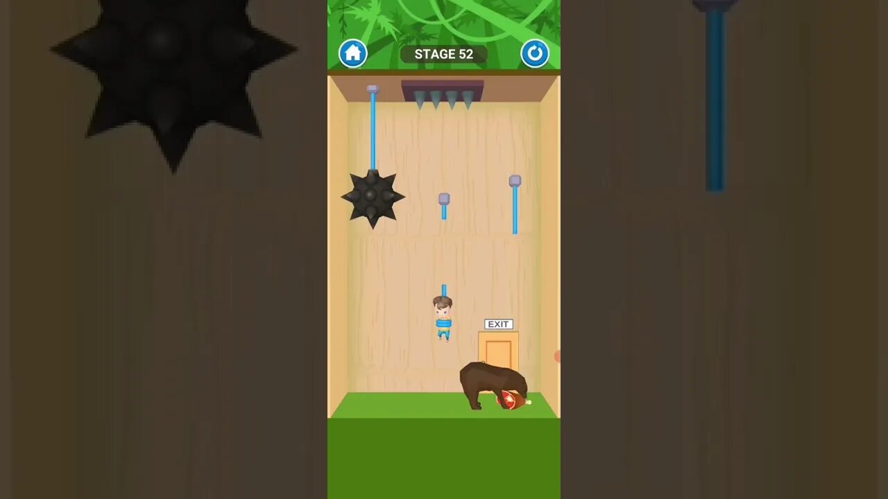 rescue cut rope puzzle 😎 #shorts