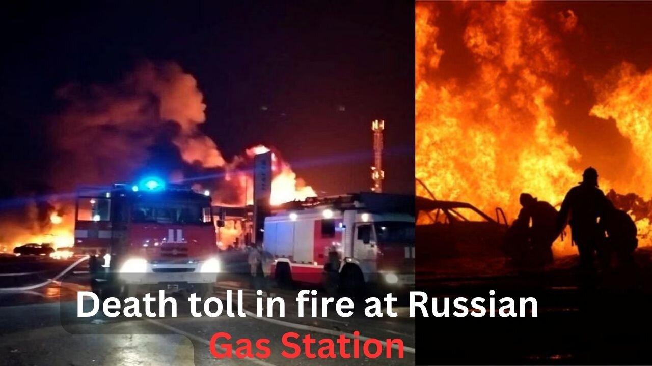 "Tragic Fire at Russian Gas Station Claims 12 Lives and Leaves Over 50 Injured"🔥🚒🚒🚒