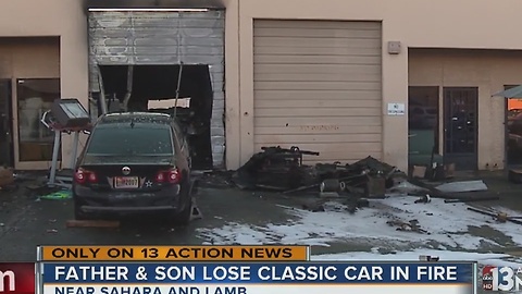 UPDATE: Fire destroys over a dozen classic cars, including father's gift to son