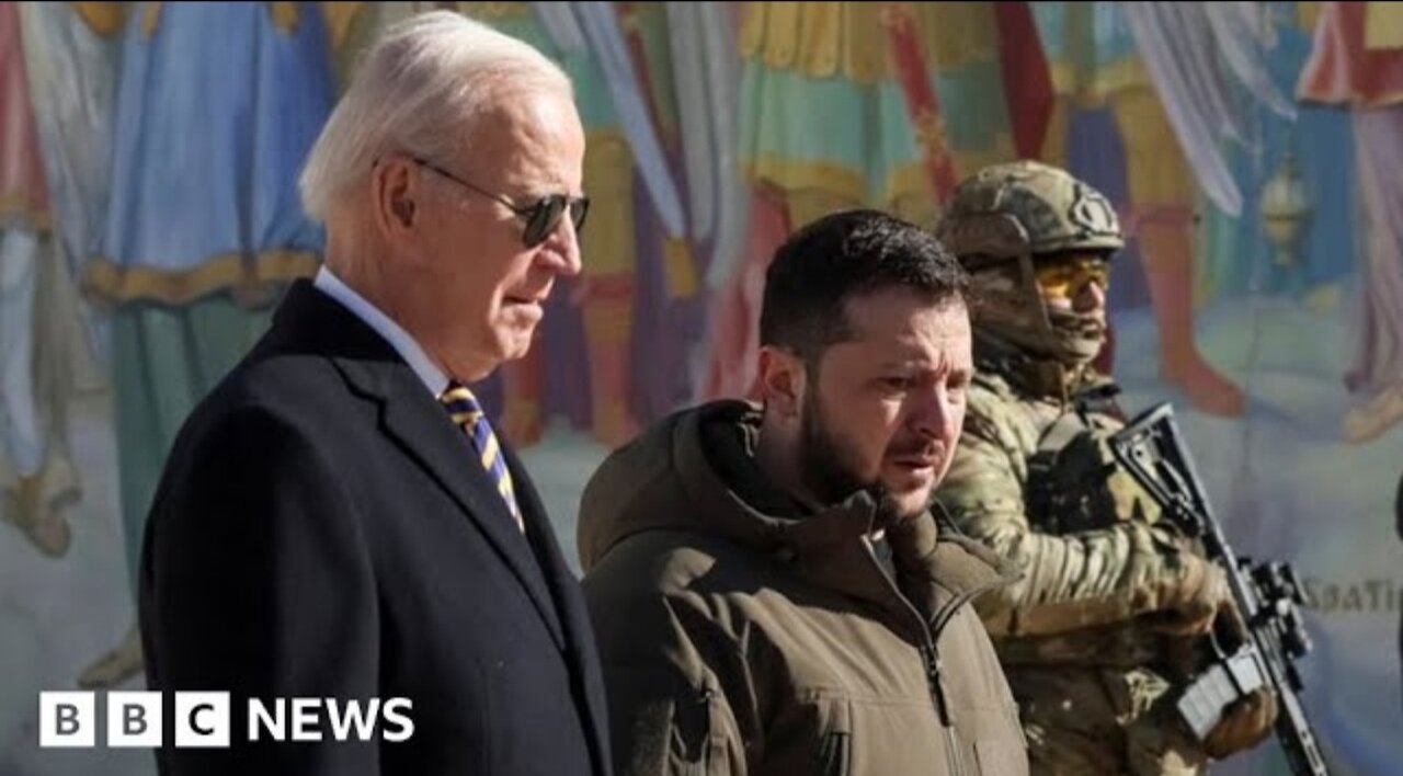 President Biden offers "unwavering support" on surprise visit to Ukraine-BBC News