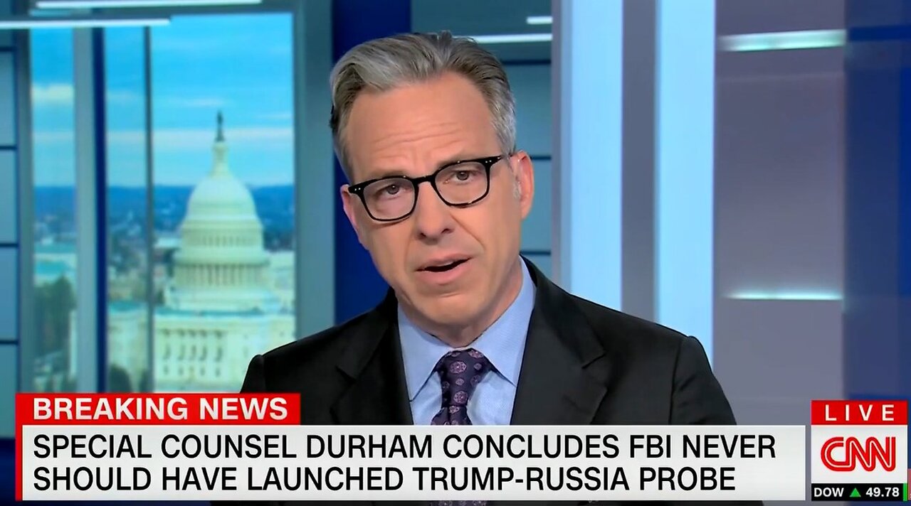 CNN'S Jake Tapper Calls Durham Report "Devastating To The FBI"