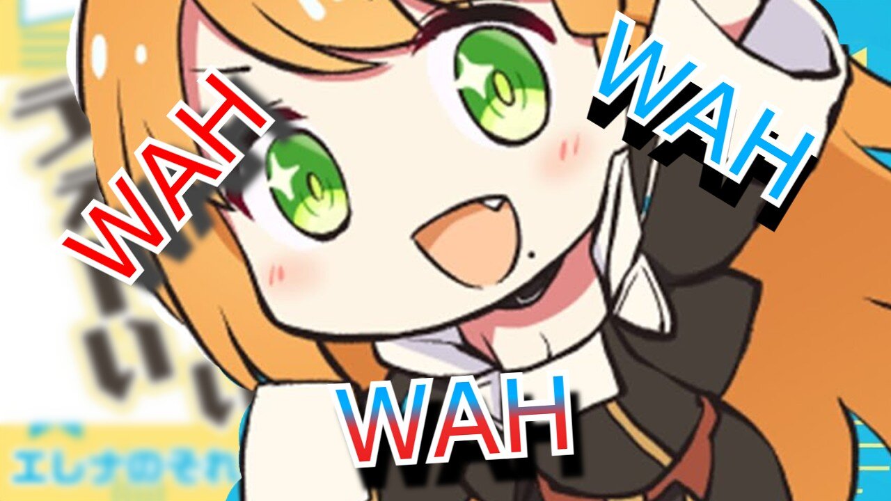 vtuber Elena Yunagi wah wah wahing for 8 seconds