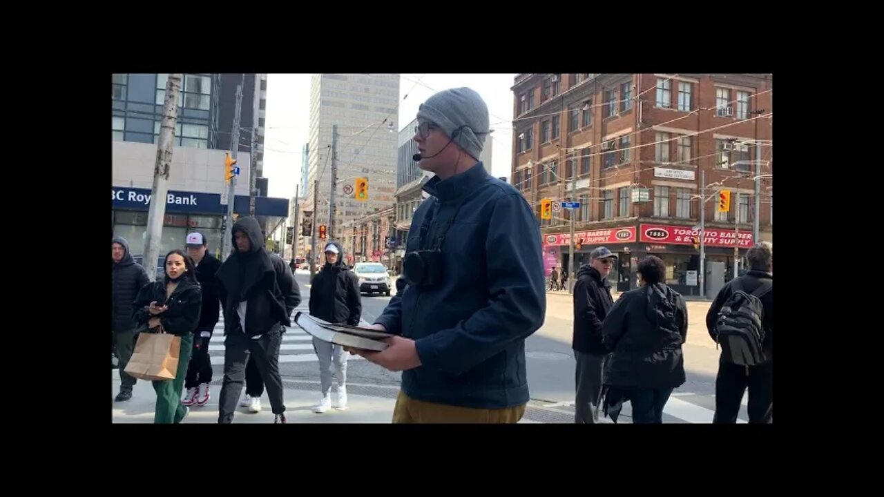 Street preaching Toronto - Are you ready to meet God?