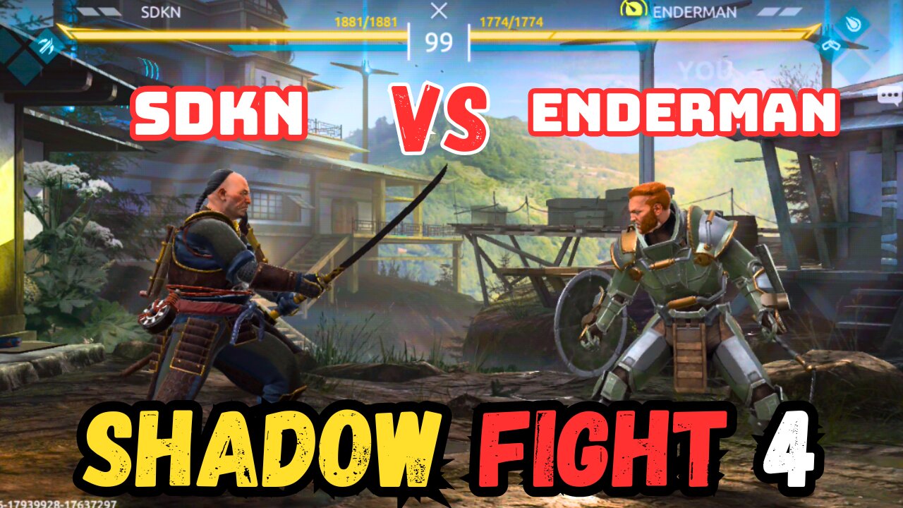 SDKN Vs Enderman Top Moves in Shadow Fight 4 Crushing Enemies with Style! New Mobile Phone Gameplay