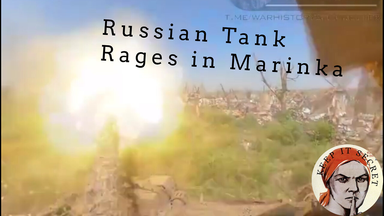 POV of Russian Tank Rages in Ruins of Maryinka #ukrainewar