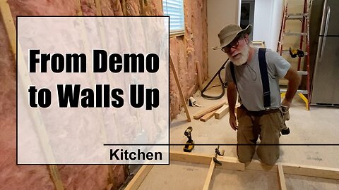 Mobile Home Remodel - Kitchen Wall