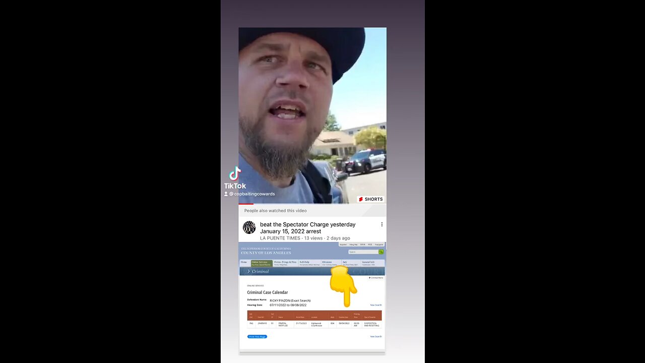 Copwatch weirdo ricky pinzon is always lying