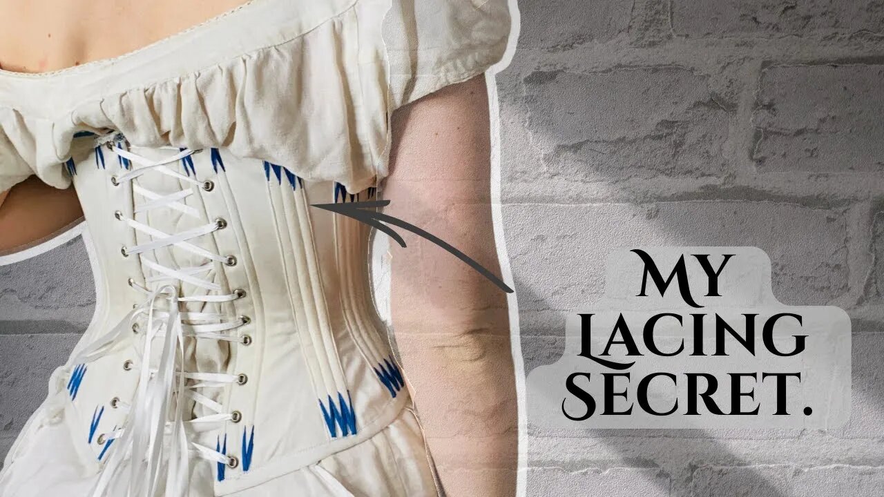 This is My Hourglass Corset Lacing Secret (Shh!) #corsetlacing #corsetry