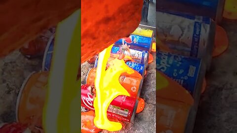 Lava vs Soda Cans