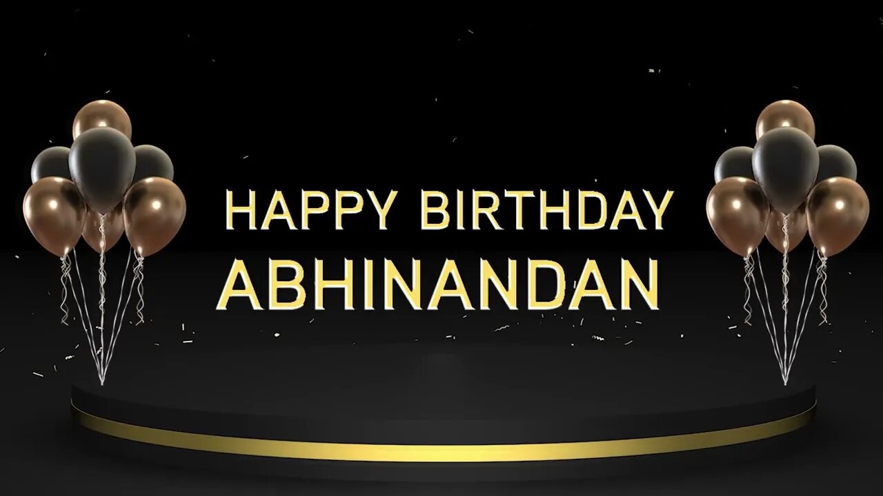 Wish you a very Happy Birthday Abhinandan