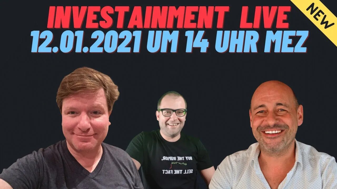 1. Investainment Live Stream mit Christian Maier, Rainer Hahn und Robert Rother