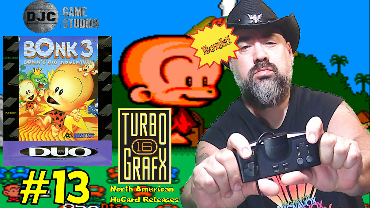 TURBOGRAFX 16 - North American HuCard Releases #13 - "BONK 3 - BONK'S BIG ADVENTURE"