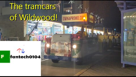 A couple of tramcars at the Wildwood Boardwalk!